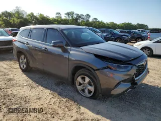 2021 Toyota Highlander L with VIN 5TDCZRAH7MS534966, listed as a Copart auction lot 51899805 with 154,645 mi miles and Salvage title. Bid and sale history available at DreamBid. Image 4.