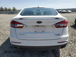 2019 Ford Fusion Titanium with VIN 3FA6P0D92KR184851, listed as a Copart auction lot 52154705 with 62,652 mi miles and Salvage Title. Bid and sale history available at carsss.com. Image 6.