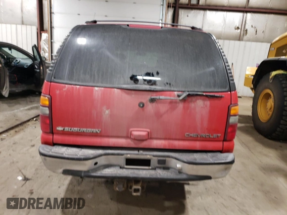 2001 Chevrolet Suburban LS with VIN 1GNFK16T71J252634, listed as a Copart auction lot 45773005 with 266,570 mi miles and Clean Title. Bid and sale history available at carsss.com. Image 6.