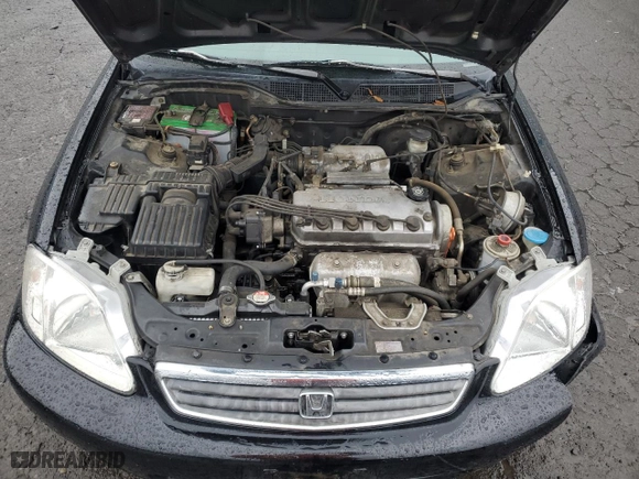 1999 Honda Civic EX with VIN 2HGEJ8644XH541829, listed as a Copart auction lot 45734025 with 129,960 mi miles and Salvage Title. Bid and sale history available at carsss.com. Image 12.