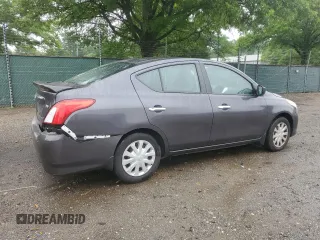 2015 Nissan Versa SV with VIN 3N1CN7AP6FL803252, listed as a Copart auction lot 61076555 with 84,161 mi miles and Salvage title. Bid and sale history available at DreamBid. Image 3.