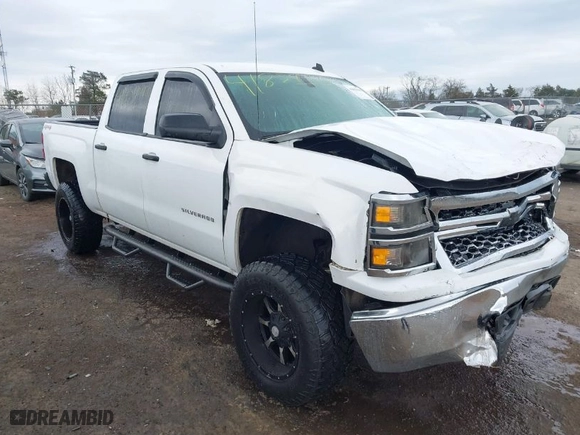 2014 Chevrolet Silverado 1500 LT with VIN 3GCUKREC7EG187033, listed as a IAAI auction lot 41859905 with 183,677 mi miles. Bid and sale history available at carsss.com. Image 1.