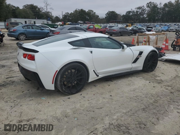 2017 Chevrolet Corvette Grand Sport 2LT with VIN 1G1YY2D75H5100245, listed as a Copart auction lot 89312455 with 73,495 mi miles and Salvage Title. Bid and sale history available at carsss.com. Image 3.