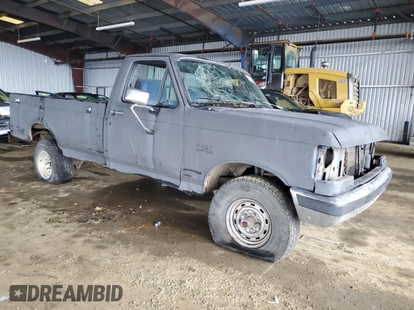 1991 Ford F-150 with VIN 1FTEF14Y5MPA81147, listed as a Copart auction lot 44627355 with Not Provided miles and Salvage Title. Bid and sale history available at DreamBid. Image 4.