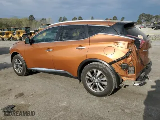2015 Nissan Murano SV with VIN 5N1AZ2MG9FN212061, listed as a Copart auction lot 51093525 with 91,440 mi miles and Salvage Title. Bid and sale history available at carsss.com. Image 2.