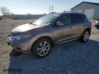 2012 Nissan Murano SV with VIN JN8AZ1MWXCW206110, listed as a Copart auction lot 53451245 with 158,026 mi miles and Salvage Title. Bid and sale history available at carsss.com. Image 1.