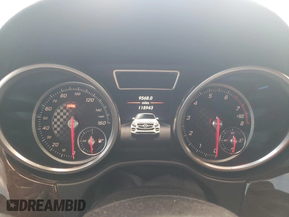 2016 Mercedes-Benz GLE 450 AMG z VIN 4JGED6EB2GA021035, wystawiony jako Copart lot #84219554 z przebiegiem 118 943 mil mil oraz Szkoda całkowita • Salvage title. Historia ofert i sprzedaży dostępna na DreamBid. Obrazek 9.