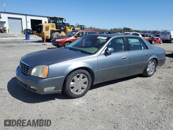 2003 Cadillac DeVille DTS z VIN 1G6KF579X3U233215, wystawiony jako Copart lot #48636775 z przebiegiem 99 144 mil mil oraz Nie do naprawy. Historia ofert i sprzedaży dostępna na DreamBid. Obrazek 1.