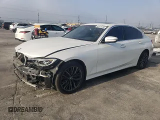 2019 BMW 3 Series 330i with VIN WBA5R1C56KFH02347, listed as a Copart auction lot 83674694 with 83,528 mi miles and Salvage Title. Bid and sale history available at carsss.com. Image 1.
