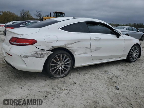 2017 Mercedes-Benz C 300 with VIN WDDWJ4JB3HF386989, listed as a Copart auction lot 51231535 with Not Provided miles and Salvage Title. Bid and sale history available at carsss.com. Image 3.