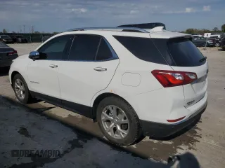2020 Chevrolet Equinox Premier z VIN 2GNAXNEV5L6201364, wystawiony jako Copart lot #53293525 z przebiegiem Nie podano mil oraz Szkoda całkowita • Salvage title. Historia ofert i sprzedaży dostępna na DreamBid. Obrazek 2.