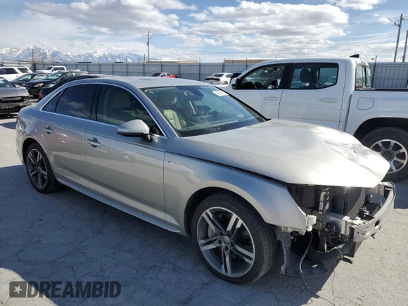 2017 Audi A4 Prestige with VIN WAUFNAF4XHN053943, listed as a Copart auction lot 48106695 with 96,040 mi miles and Salvage Title. Bid and sale history available at carsss.com. Image 4.