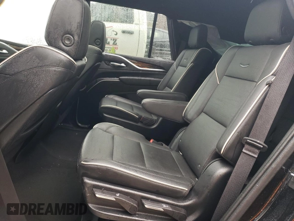 2021 Cadillac Escalade Premium Luxury with VIN 1GYS4BKL8MR446084, listed as a Copart auction lot 58173625 with 120,422 mi miles and Salvage title. Bid and sale history available at DreamBid. Image 10.