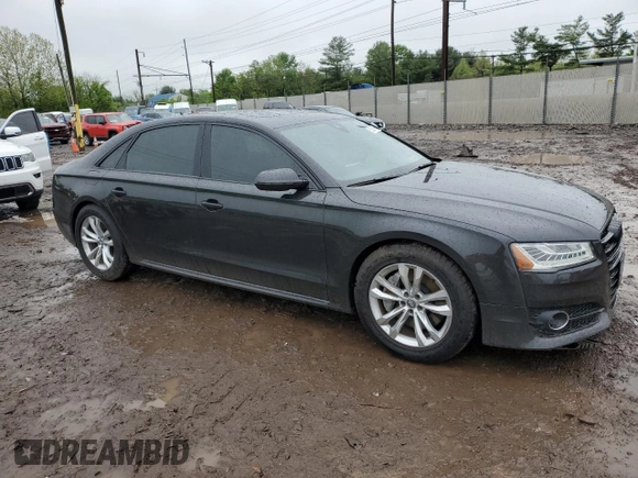 2017 Audi A8 z VIN WAU44AFD0HN004258, wystawiony jako Copart lot #55283985 z przebiegiem 128 059 mil mil oraz Szkoda całkowita • Salvage title. Historia ofert i sprzedaży dostępna na DreamBid. Obrazek 4.