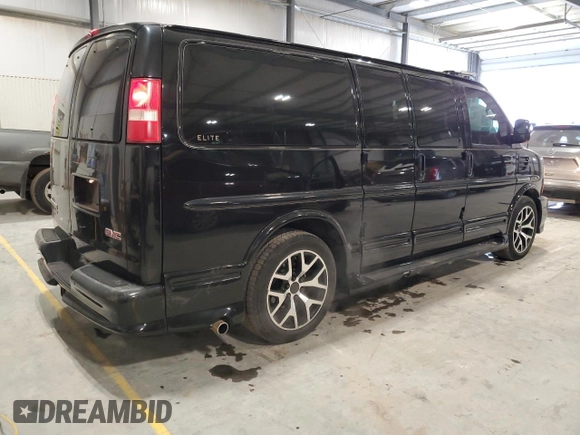 2012 GMC Savana Cargo Van YF7 Upfitter with VIN 1GDS8DC49C1150688, listed as a Copart auction lot 44946485 with 96,026 mi miles and Salvage Title. Bid and sale history available at carsss.com. Image 3.
