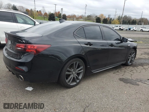 2020 Acura TLX w/A-Spec Pkg with VIN 19UUB1F64LA010172, listed as a Copart auction lot 80927074 with 58,604 mi miles and Salvage Title. Bid and sale history available at carsss.com. Image 3.