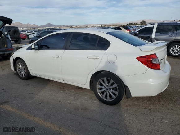 2012 Honda Civic Sdn EX with VIN 2HGFB2F86CH330353, listed as a Copart auction lot 47454635 with 151,322 mi miles and Salvage Title. Bid and sale history available at carsss.com. Image 2.