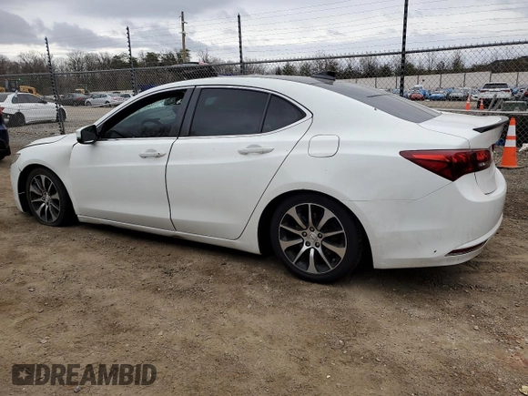 2015 Acura TLX V6 Tech with VIN 19UUB2F59FA018737, listed as a Copart auction lot 47536555 with 104,567 mi miles and Salvage Title. Bid and sale history available at carsss.com. Image 2.