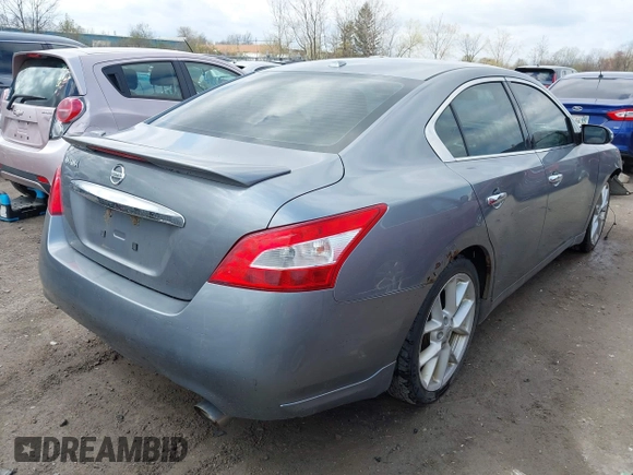 2009 Nissan Maxima SV with VIN 1N4AA51E59C824621, listed as a IAAI auction lot 42063256 with 208,607 mi miles and . Bid and sale history available at DreamBid. Image 4.