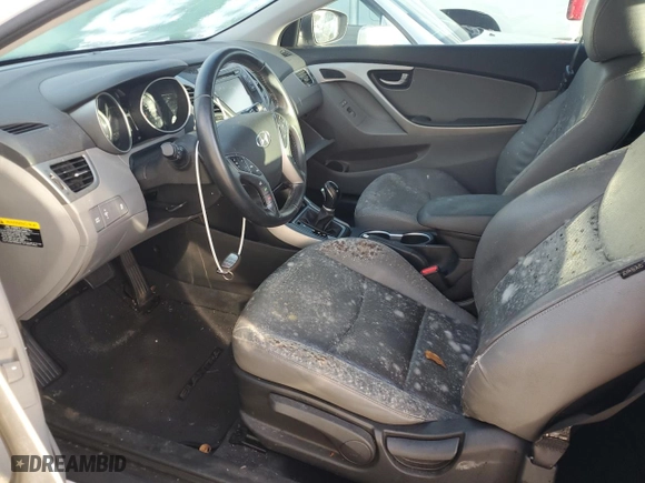 2014 Hyundai Elantra Coupe with VIN KMHDH6AH4EU024296, listed as a Copart auction lot 74367224 with 0 mi miles and Non Repairable. Bid and sale history available at carsss.com. Image 7.