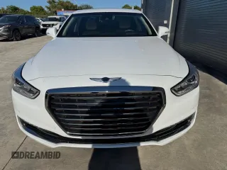 2019 Genesis G90 z VIN KMTF54JH1KU054539, wystawiony jako Copart lot #53653765 z przebiegiem 27 024 mil mil oraz Nie do naprawy. Historia ofert i sprzedaży dostępna na DreamBid. Obrazek 5.