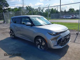 2023 Kia Soul GT-Line with VIN KNDJ53AU4P7851874, listed as a IAAI auction lot 40182805 with 12,229 mi miles. Bid and sale history available at carsss.com. Image 1.