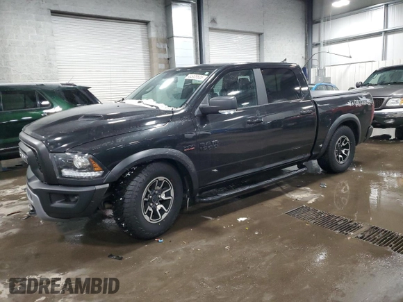 2018 Ram 1500 Rebel with VIN 1C6RR7YT8JS180068, listed as a Copart auction lot 44908605 with 123,408 mi miles and Salvage Title. Bid and sale history available at carsss.com. Image 1.