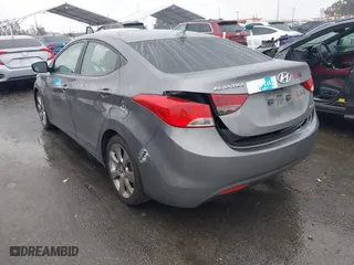 2012 Hyundai Elantra GLS with VIN 5NPDH4AE7CH093523, listed as a IAAI auction lot 41559497 with 184,662 mi miles. Bid and sale history available at carsss.com. Image 3.