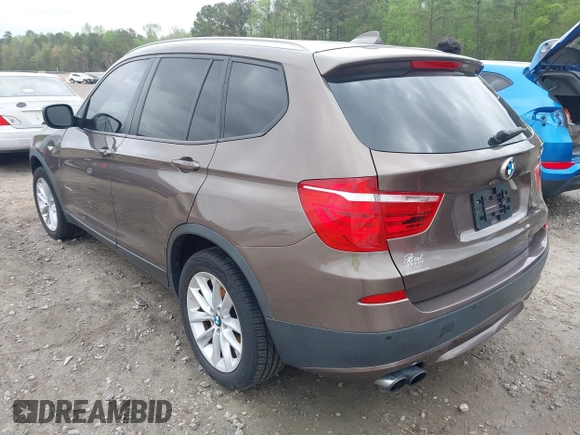 2013 BMW X3 xDrive28i with VIN 5UXWX9C50DLK59656, listed as a IAAI auction lot 41899196 with 130,417 mi miles. Bid and sale history available at carsss.com. Image 3.