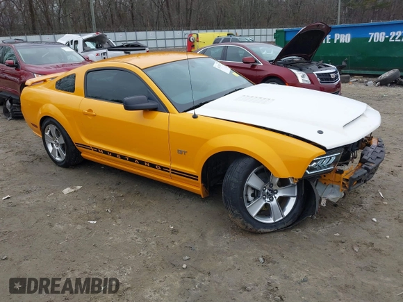 2007 Ford Mustang GT Deluxe with VIN 1ZVFT82H675285686, listed as a IAAI auction lot 41478777 with 189,083 mi miles. Bid and sale history available at carsss.com. Image 1.