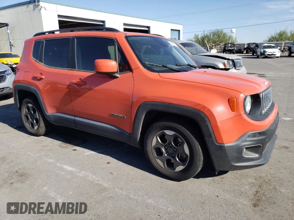 2018 Jeep Renegade Latitude with VIN ZACCJABH1JPH71260, listed as a Copart auction lot 68535514 with 33,651 mi miles and Salvage title. Bid and sale history available at DreamBid. Image 4.