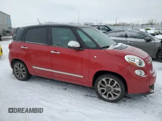 2014 FIAT 500L Lounge with VIN ZFBCFACHXEZ024704, listed as a Copart auction lot 43133285 with 111,279 mi miles and Salvage Title. Bid and sale history available at carsss.com. Image 4.