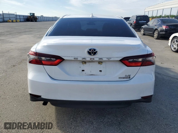 2022 Toyota Camry Hybrid LE with VIN 4T1C31AKXNU595736, listed as a Copart auction lot 50757815 with 44,231 mi miles and Salvage Title. Bid and sale history available at carsss.com. Image 6.