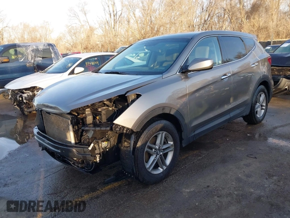2018 Hyundai Santa Fe Sport 2.4L with VIN 5NMZT3LB6JH067040, listed as a IAAI auction lot 41760708 with 101,302 mi miles. Bid and sale history available at carsss.com. Image 2.