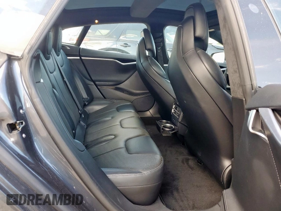 2017 Tesla Model S 100D with VIN 5YJSA1E27HF180483, listed as a Copart auction lot 62783205 with 55,744 mi miles and Salvage title. Bid and sale history available at DreamBid. Image 10.