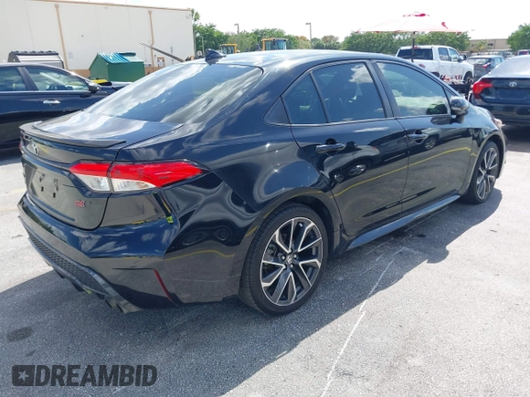2020 Toyota Corolla SE with VIN JTDS4RCE9LJ026300, listed as a IAAI auction lot 42027274 with 112,829 mi miles. Bid and sale history available at carsss.com. Image 4.