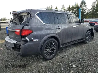 2024 Infiniti QX80 LUXE with VIN JN8AZ2AE8R9330286, listed as a Copart auction lot 73105994 with 830 mi miles and Salvage Title. Bid and sale history available at carsss.com. Image 3.