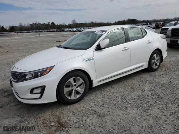 2014 Kia Optima Hybrid LX with VIN KNAGM4AD1E5065345, listed as a Copart auction lot 47835995 with NaN miles and Clean Title. Bid and sale history available at carsss.com. Image 1.