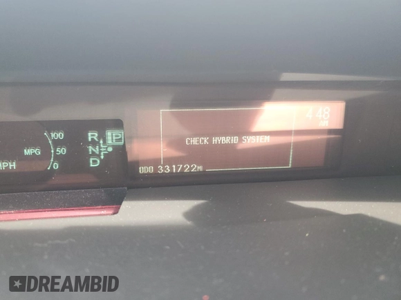 2011 Toyota Prius I with VIN JTDKN3DU1B1399099, listed as a Copart auction lot 52180355 with 331,722 mi miles and Salvage Title. Bid and sale history available at DreamBid. Image 9.
