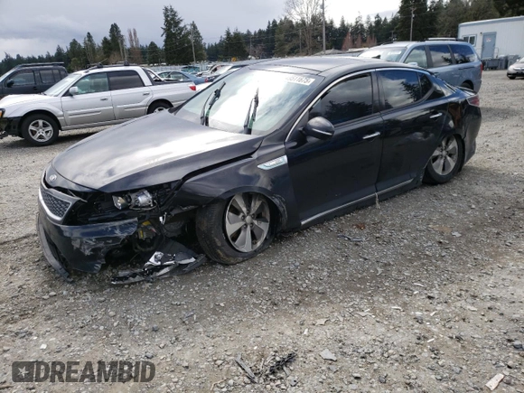 2015 Kia Optima EX z VIN KNAGN4AD7F5085047, wystawiony jako Copart lot #49511675 z przebiegiem Nie podano mil oraz Szkoda całkowita • Salvage title. Historia ofert i sprzedaży dostępna na DreamBid. Obrazek 1.