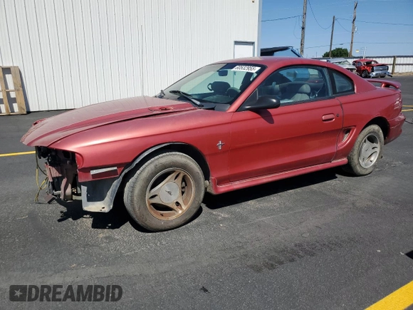 1998 Ford Mustang with VIN 1FAFP4041WF260094, listed as a Copart auction lot 60532955 with 162,633 mi miles and Salvage title. Bid and sale history available at DreamBid. Image 1.