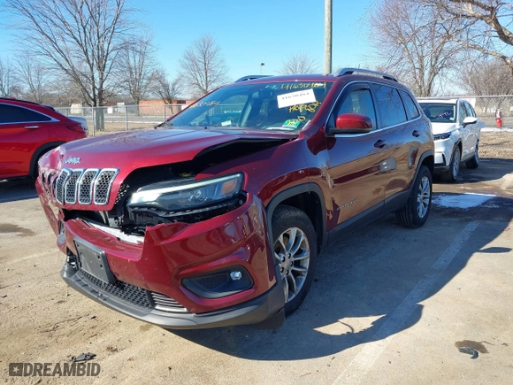 2019 Jeep Cherokee Latitude Plus with VIN 1C4PJMLX3KD310893, listed as a IAAI auction lot 41630484 with 80,807 mi miles. Bid and sale history available at carsss.com. Image 17.