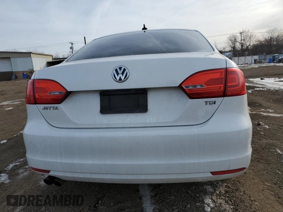 2013 Volkswagen Jetta TDI w/Premium/Nav with VIN 3VWLL7AJ0DM413816, listed as a Copart auction lot 44516015 with 110,918 mi miles and Salvage title. Bid and sale history available at DreamBid. Image 6.