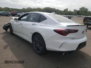 2024 Acura TLX w/A-Spec Package with VIN 19UUB6F52RA000513, listed as a Copart auction lot 70409754 with 0 mi miles and Salvage Title. Bid and sale history available at carsss.com. Image 2.