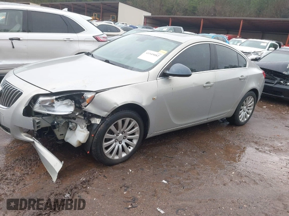 2011 Buick Regal CXL RL4 with VIN W04GS5ECXB1009630, listed as a IAAI auction lot 41549082 with 253,980 mi miles. Bid and sale history available at carsss.com. Image 2.
