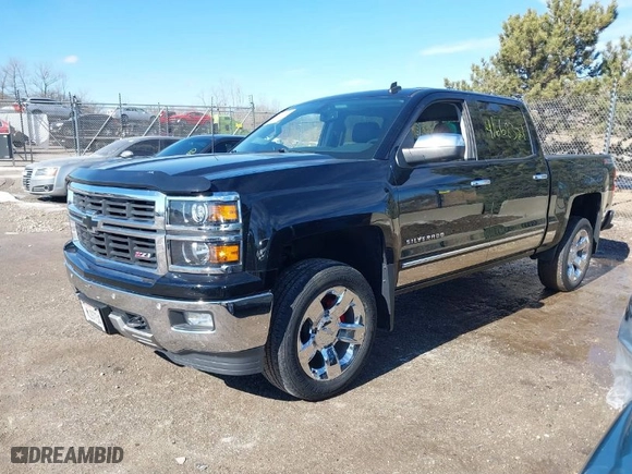 2014 Chevrolet Silverado 1500 LTZ with VIN 3GCUKSECXEG160030, listed as a IAAI auction lot 41668321 with 102,783 mi miles. Bid and sale history available at carsss.com. Image 2.