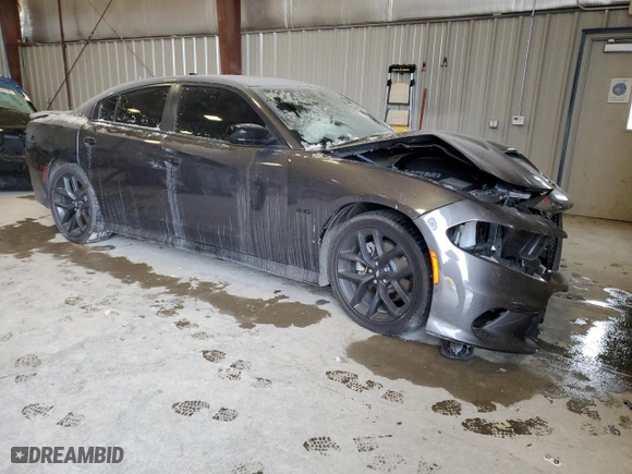 2023 Dodge Charger R/T with VIN 2C3CDXCT1PH700006, listed as a Copart auction lot 88442905 with 9,709 mi miles and Non Repairable. Bid and sale history available at carsss.com. Image 4.
