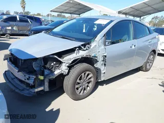 2019 Toyota Prius L Eco with VIN JTDKARFU5K3095256, listed as a IAAI auction lot 41594352 with 72,480 mi miles. Bid and sale history available at carsss.com. Image 18.