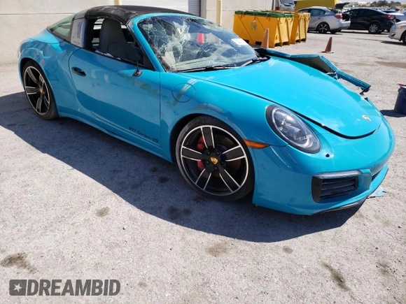 2017 Porsche 911 4S with VIN WP0BB2A9XHS136860, listed as a Copart auction lot 58390023 with 18,316 mi miles and . Bid and sale history available at DreamBid. Image 4.