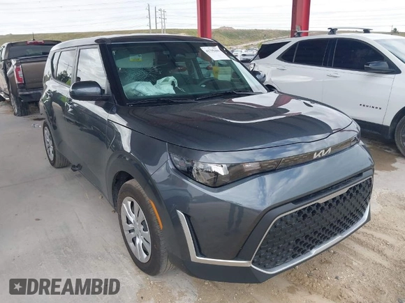 2024 Kia Soul LX with VIN KNDJ23AU1R7919964, listed as a IAAI auction lot 41795409 with 9,570 mi miles. Bid and sale history available at carsss.com. Image 1.
